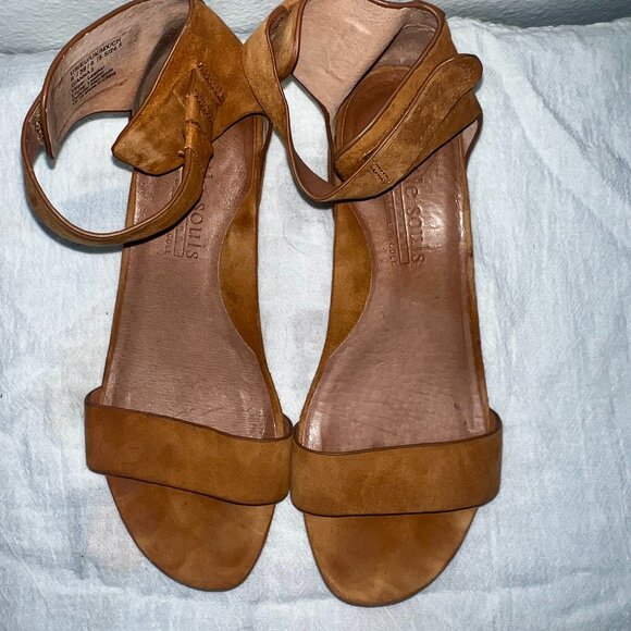 Kenneth Cole Gentle Souls Suede Wedge Sandals, Summer Shoes, Size 8 Sandals - Picture 4 of 8